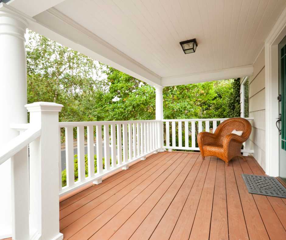 clean porch